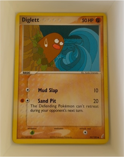 2006 Pokemon EX Crystal Guardians #50 Diglett — front