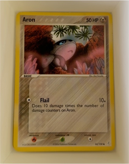2006 Pokemon EX Crystal Guardians #44 Aron — front