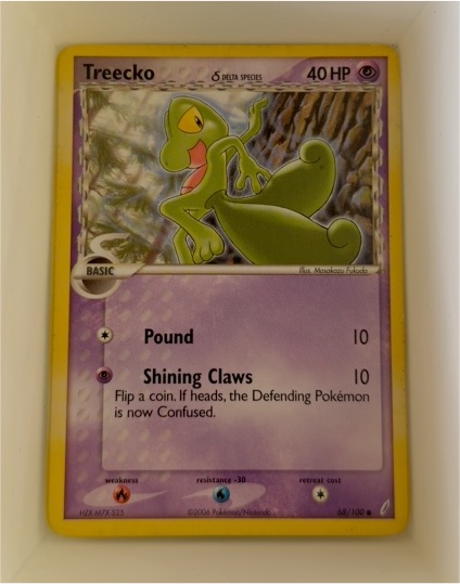 2006 EX Crystal Guardians #68 Treecko (Delta Species) — front