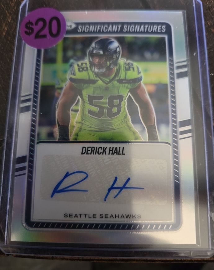 2025 Panini Prizm #SSI-DHL Derick Hall Significant Signatures — front