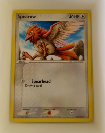 2006 Pokémon EX Crystal Guardians #61 Spearow — front