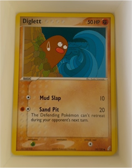 2006 Pokémon EX Crystal Guardians #50 Diglett — front