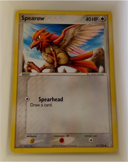 2006 Pokemon EX Crystal Guardians #61 Spearow — front