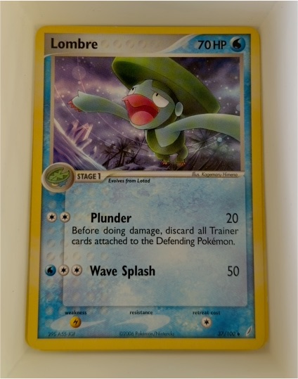 2006 Pokemon EX Crystal Guardians #37 Lombre — front