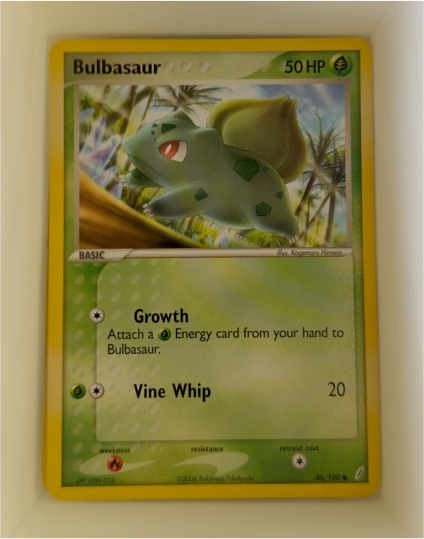 2006 Pokemon EX Crystal Guardians #46 Bulbasaur — front
