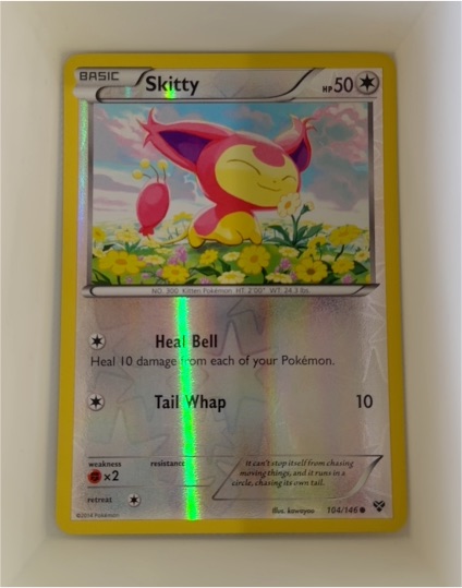 2014 Pokémon XY #104 Skitty — front