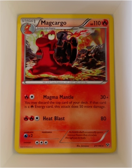 2014 Pokémon XY #21 Magcargo — front