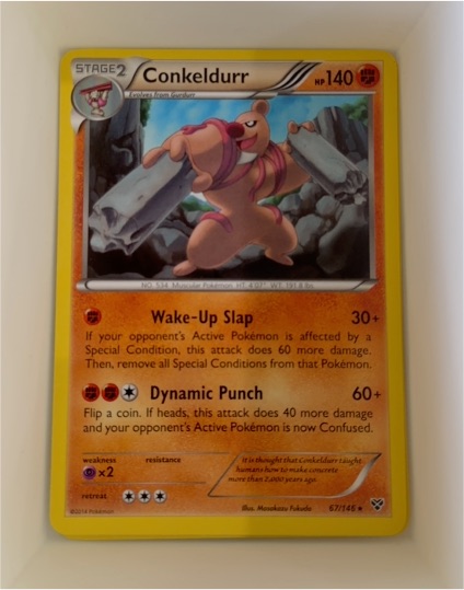 2014 Pokemon XY #67 Conkeldurr — front