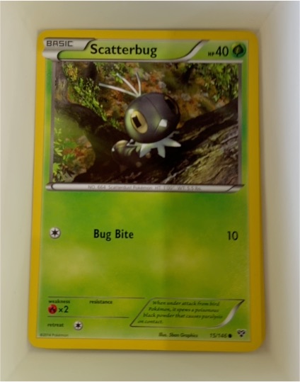 2014 Pokémon XY #15 Scatterbug — front