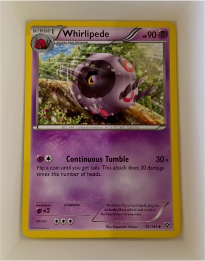 2014 Pokémon XY Base Set #52 Whirlipede — front