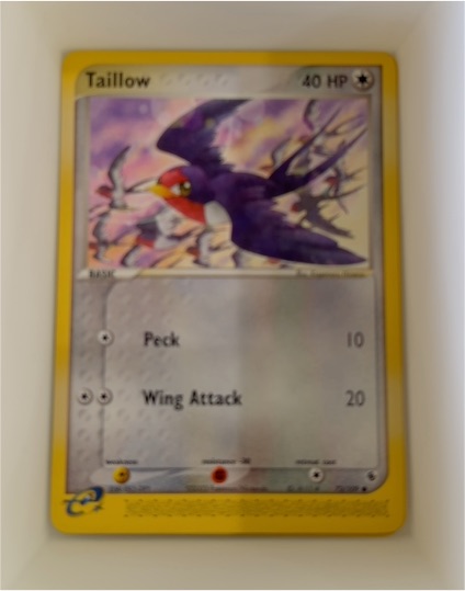 2003 Pokemon Ruby & Sapphire #72 Taillow — front