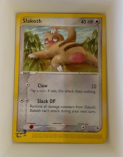 2003 Pokemon Ruby & Sapphire #45 Slakoth — front