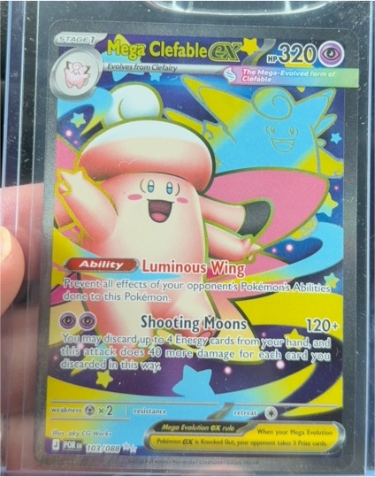 2014 Pokémon Perfect Order #103 Mega Clefable EX — front