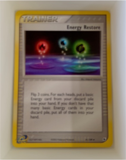 2003 Pokémon Ruby & Sapphire #81 Energy Restore — front