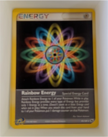 2003 Pokemon TCG EX Ruby & Sapphire #95 Rainbow Energy — front