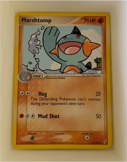 2006 Nintendo Pokemon EX Crystal Guardians #38 Marshtomp — front