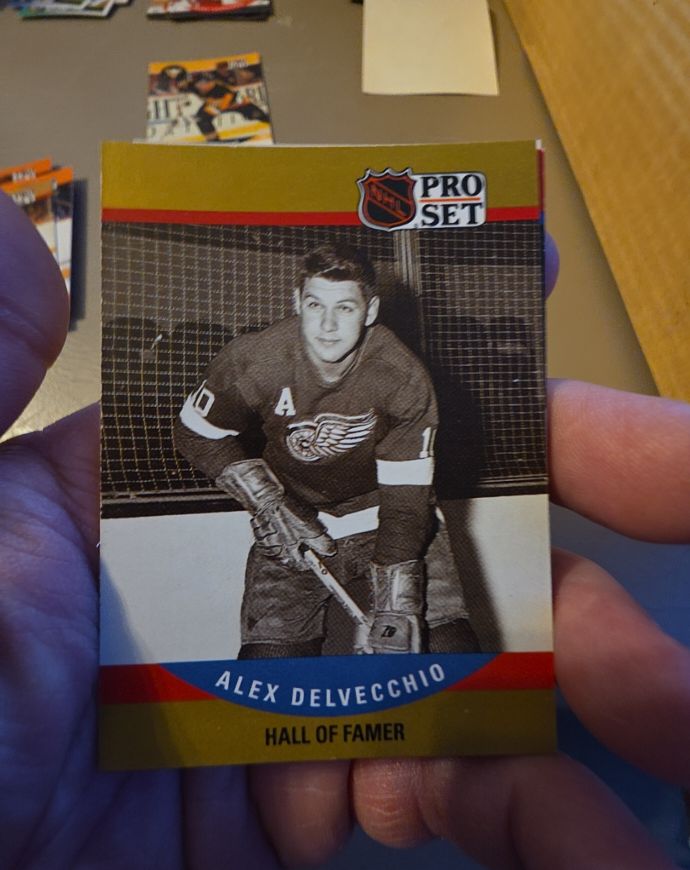 1990 Pro Set #658 Alex Delvecchio — front
