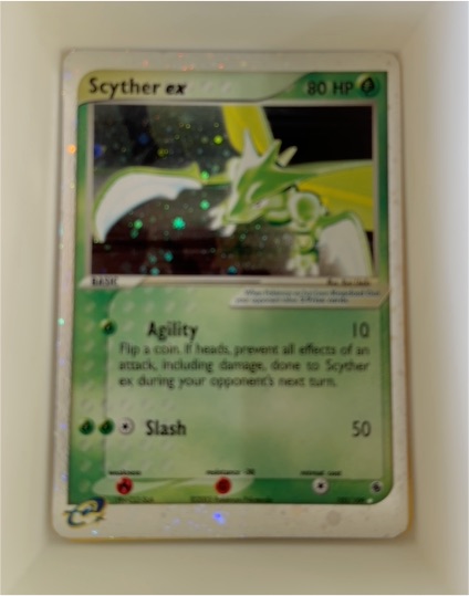 2003 Pokémon Ruby & Sapphire #102 Scyther ex — front