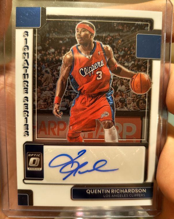 2022-23 Panini Donruss Optic Signature Series #SS-QRS Quentin Richardson — front