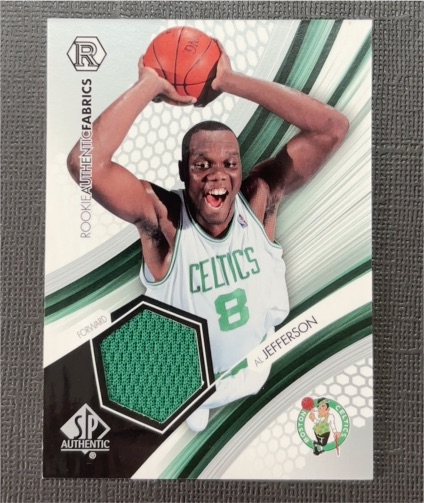 2004-05 SP Authentic #RAF-AJ Al Jefferson Rookie Authentic Fabrics — front
