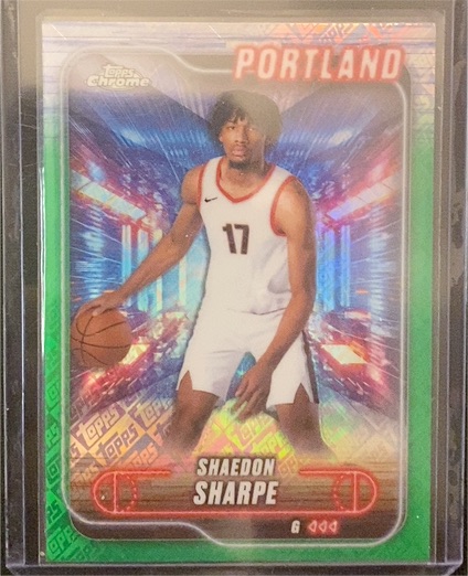 2024-25 Topps Chrome #25 Shaedon Sharpe — front