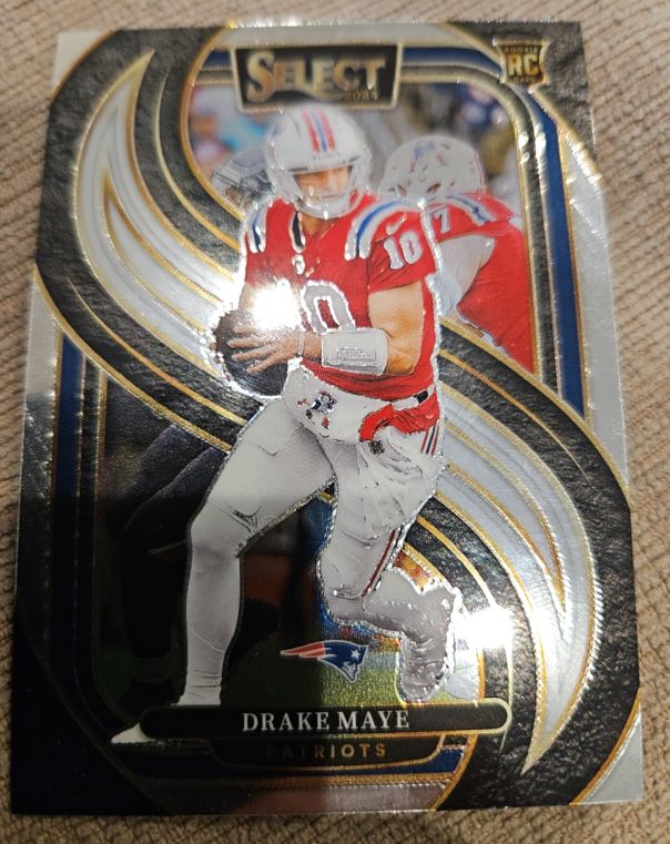 2024 Panini Select Premier Level #113 Drake Maye Rookie Card — front