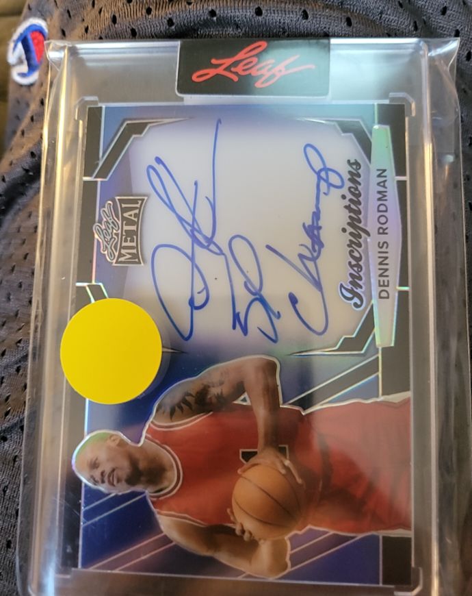 2024 Leaf Metal Inscriptions #Inscriptions Dennis Rodman — front