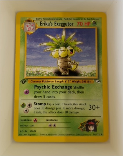 1999 Pokémon Gym Heroes #44 Erika's Exeggutor — front