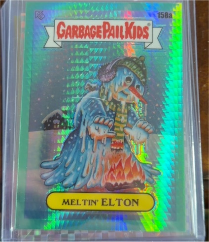 2021 Topps Chrome Garbage Pail Kids Series 4 #158a Meltin' Elton — front