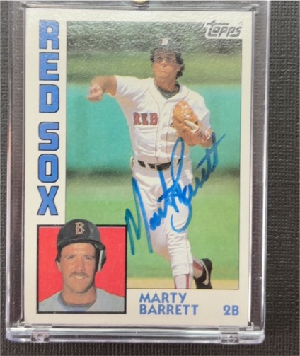 1986 Topps #734 Marty Barrett — front