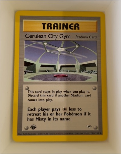 2000 Pokémon Gym Heroes #108 Cerulean City Gym — front