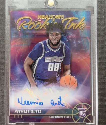 2021-22 Panini NBA Hoops Rookie Ink #RI-NQ Neemias Queta — front