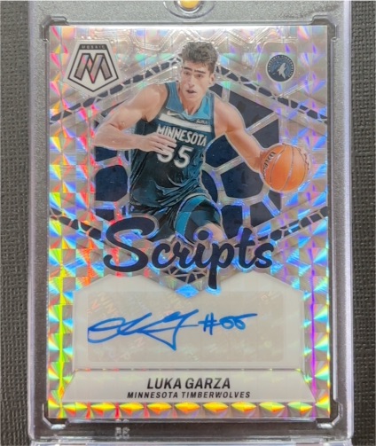2023-24 Panini Mosaic #MS-GAR Luka Garza Scripts — front