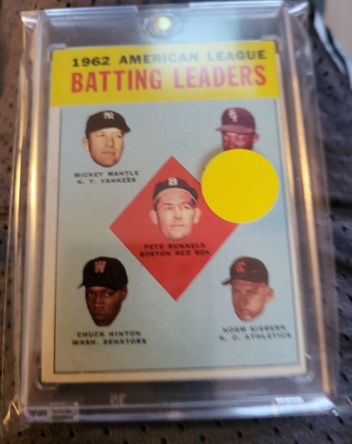 1963 Topps #2 1962 American League Batting Leaders Mickey Mantle — front
