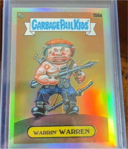 2021 Topps Garbage Pail Kids Chrome Series 4 #156a Warrin' Warren — front