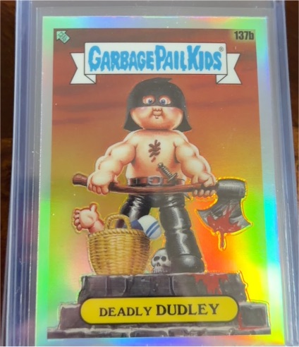 2021 Topps Chrome Garbage Pail Kids Series 4 #137b Deadly Dudley — front