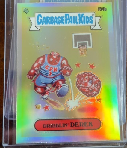2021 Topps Chrome Garbage Pail Kids Series 4 #154b Dribblin' Derek — front