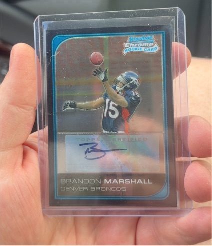 2006 Bowman Chrome #253 Brandon Marshall Rookie Auto — front