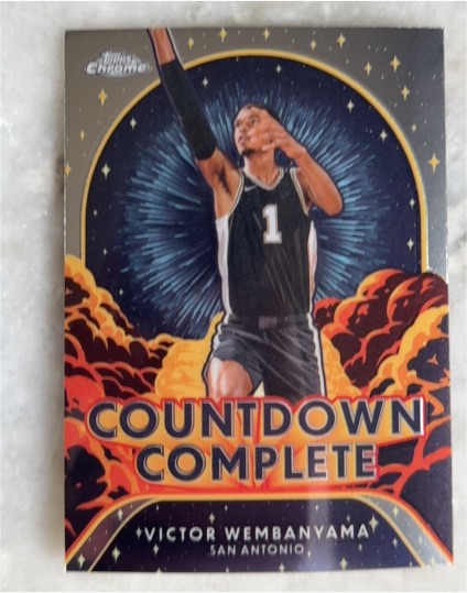 2024-25 Topps Chrome #CC-1 Victor Wembanyama Countdown Complete — front