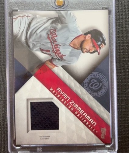 2018 Topps Major League Material #MLM-RZ Ryan Zimmerman — front