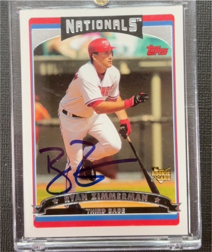 2006 Topps #617 Ryan Zimmerman — front