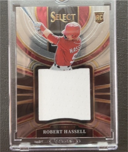 2023 Panini Select #PJS-RH Robert Hassell Rookie Jumbo Swatch — front