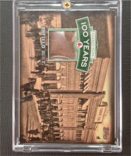 2012 Topps Fenway Relic #NNO 100 Years of Fenway MEM Boston Red Sox — front