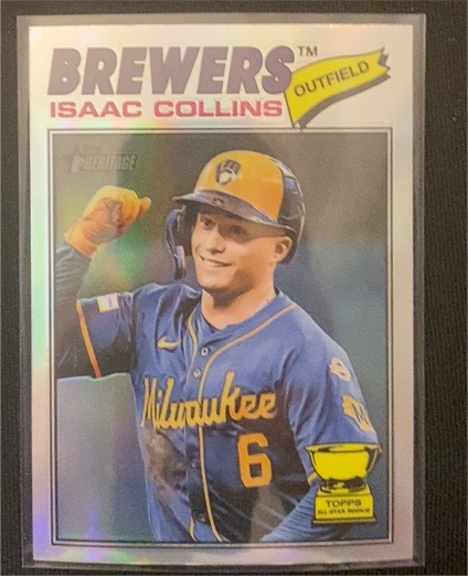 2026 Topps Heritage #102 Isaac Collins — front