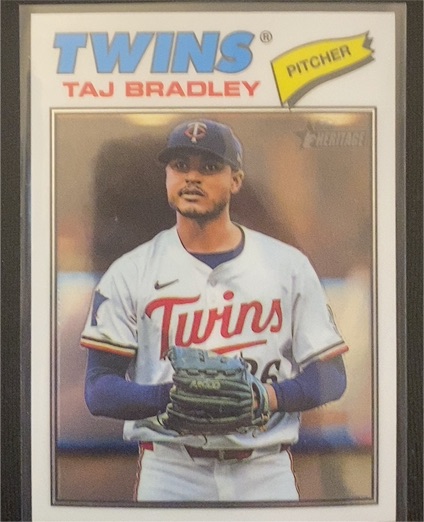 2026 Topps Heritage #38 Taj Bradley — front