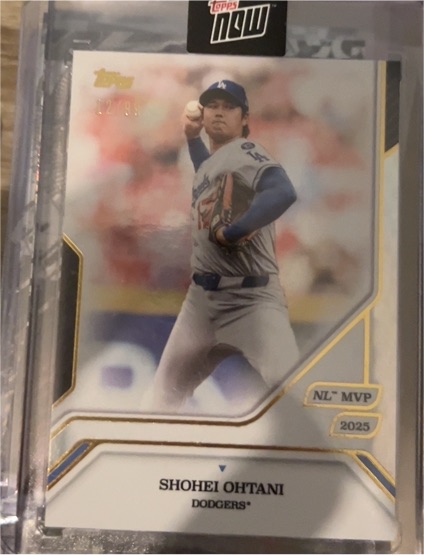 2025 Topps Now NL MVP #NL MVP Shohei Ohtani — front