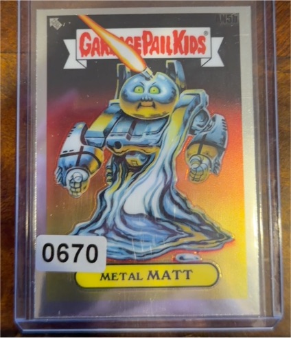 2021 Topps Garbage Pail Kids Chrome Series 4 #AN5b Metal Matt — front