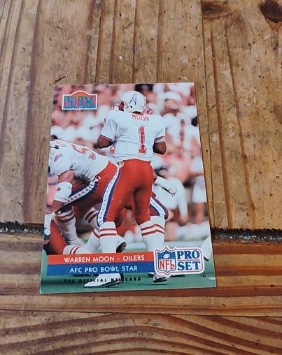 1992 Pro Set #390 Warren Moon — front