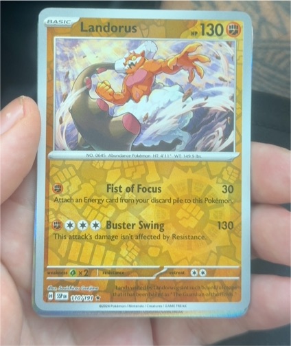 2024 Pokémon SV08: Surging Sparks #110 Landorus — front
