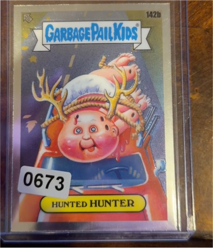 2021 Topps Chrome Garbage Pail Kids Series 4 #142b Hunted Hunter — front